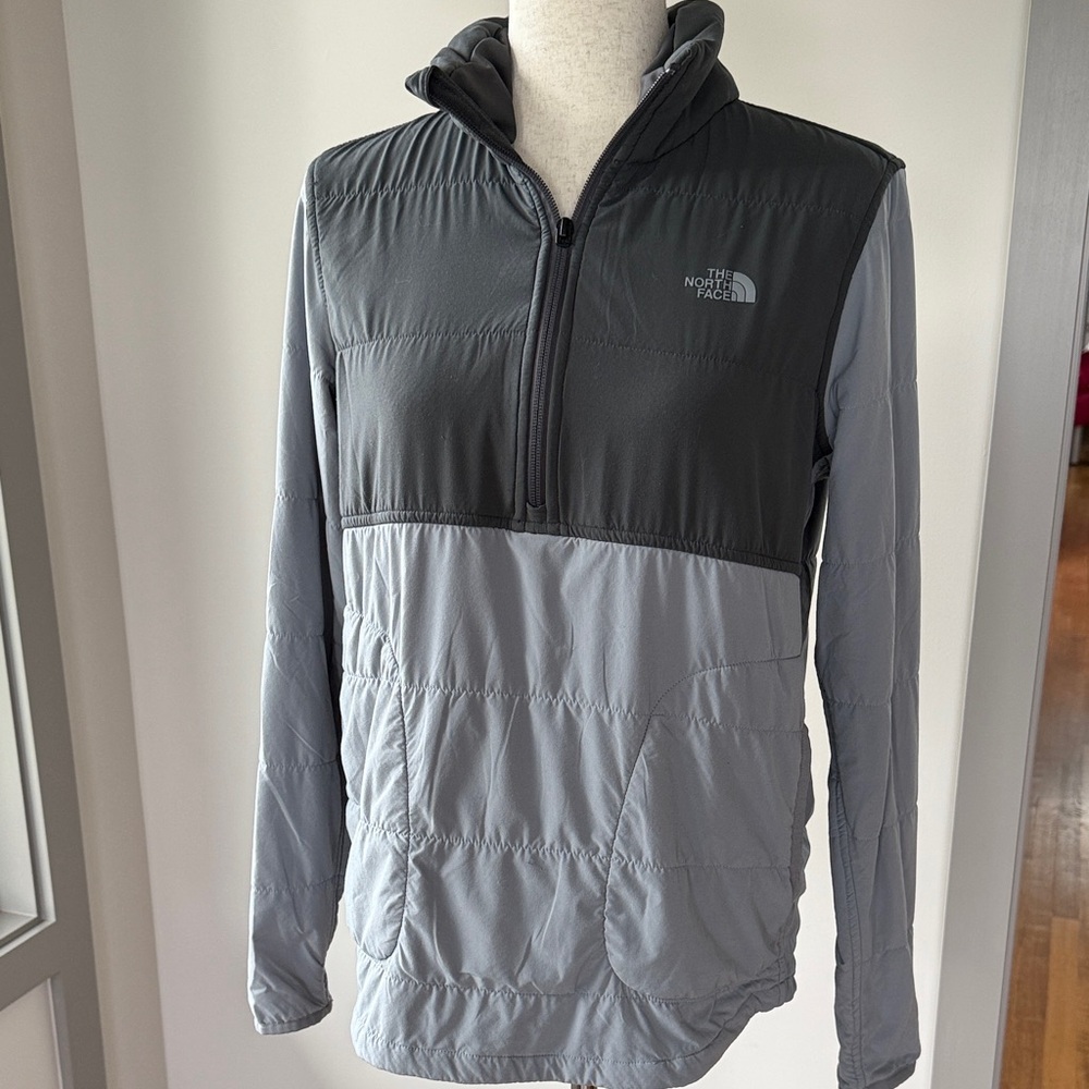 The North Face Charcoal and Light Gray Pullover